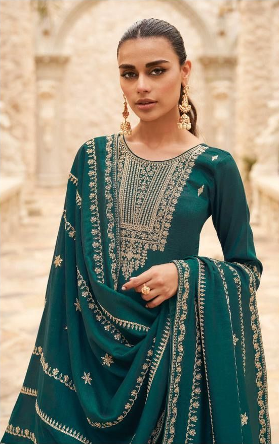 Silk salwar suit dress material best sale
