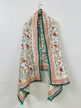 Chanderi Cotton Dupatta With Pom Pom