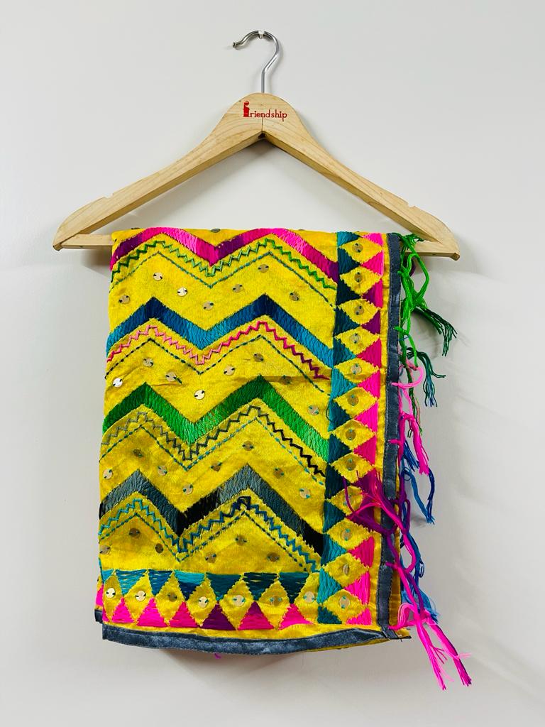 Chanderi Cotton Zig Zag Duppata