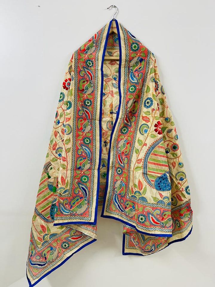 Chanderi Cotton Kalamkari Duppata