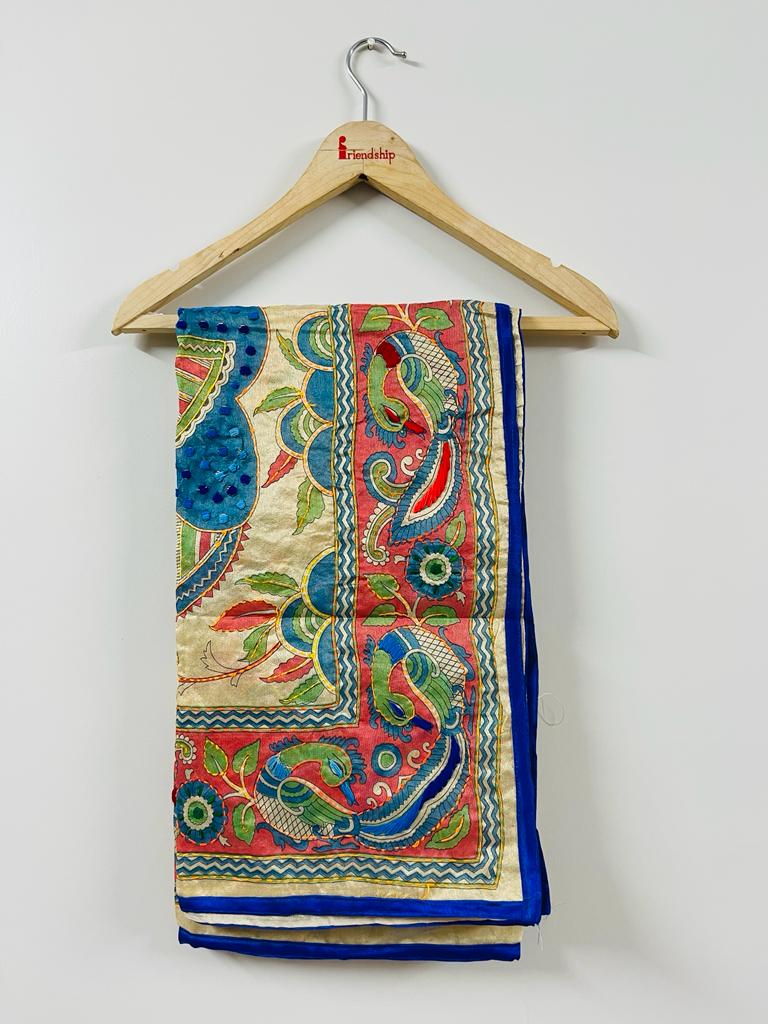 Chanderi Cotton Kalamkari Duppata