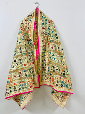 Chanderi Cotton Kalamkari Duppata