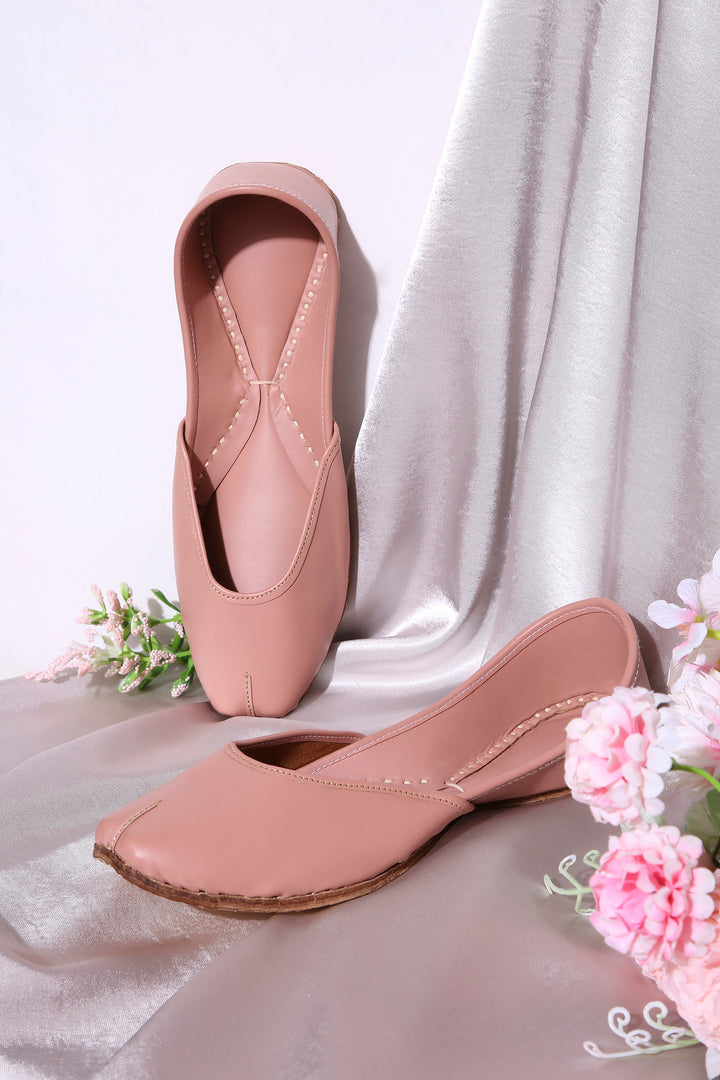 Blush Rose Pink Comfort Juttis for Women