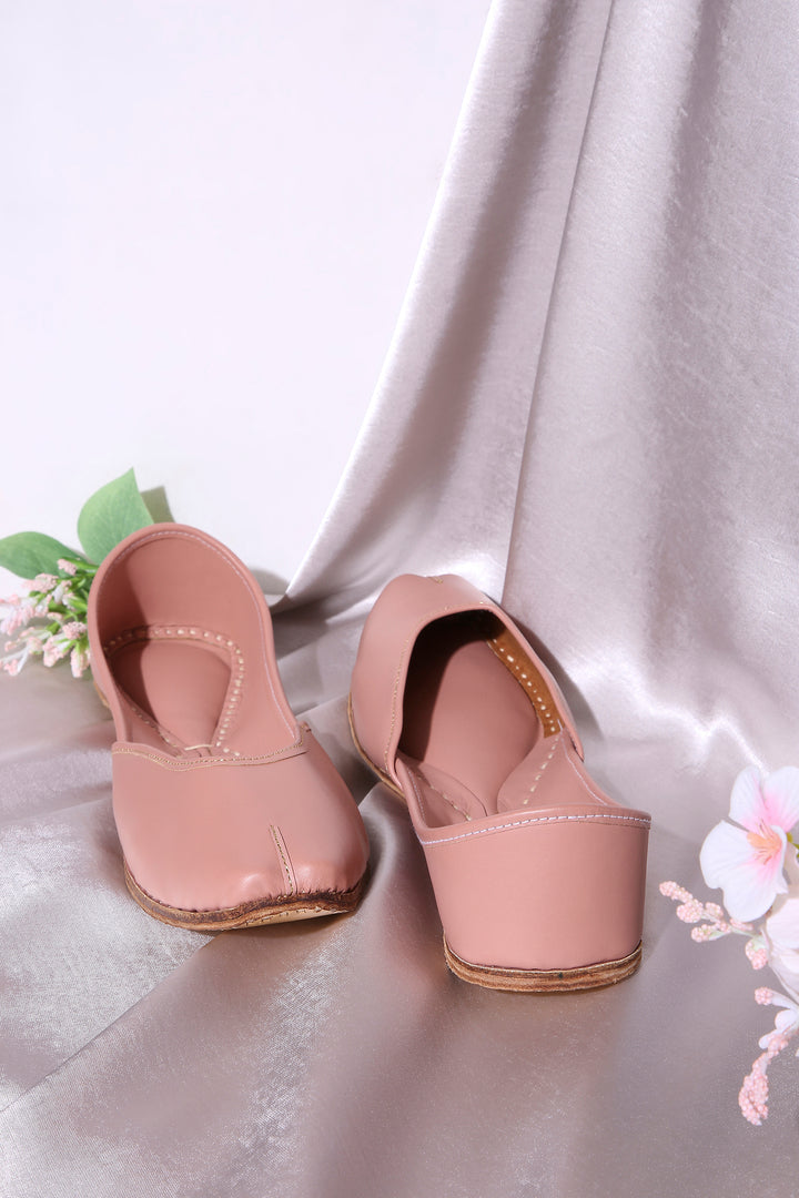 Blush Rose Pink Comfort Juttis for Women