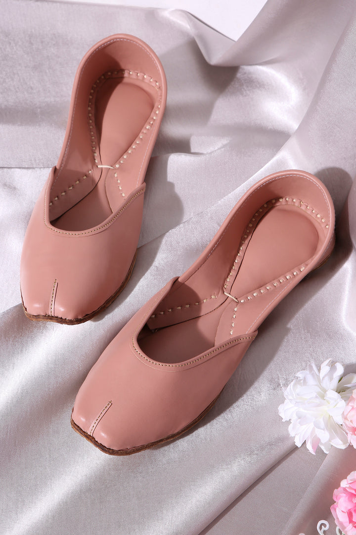 Blush Rose Pink Comfort Juttis for Women